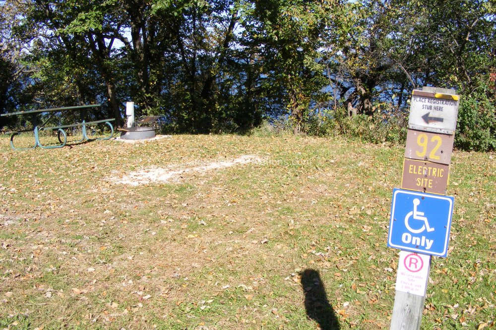 Campsite 092 in Marble Beach State Park Campground at Marble Beach